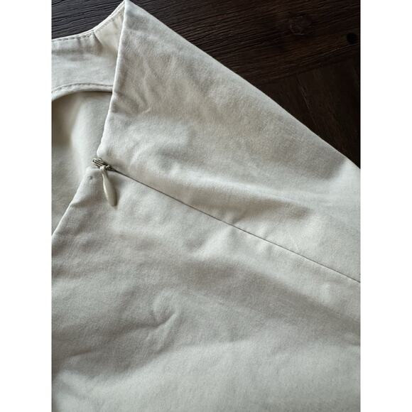 Lafayette 148 Stretch Crop Pants Beige Capri 8 - Picture 5 of 10